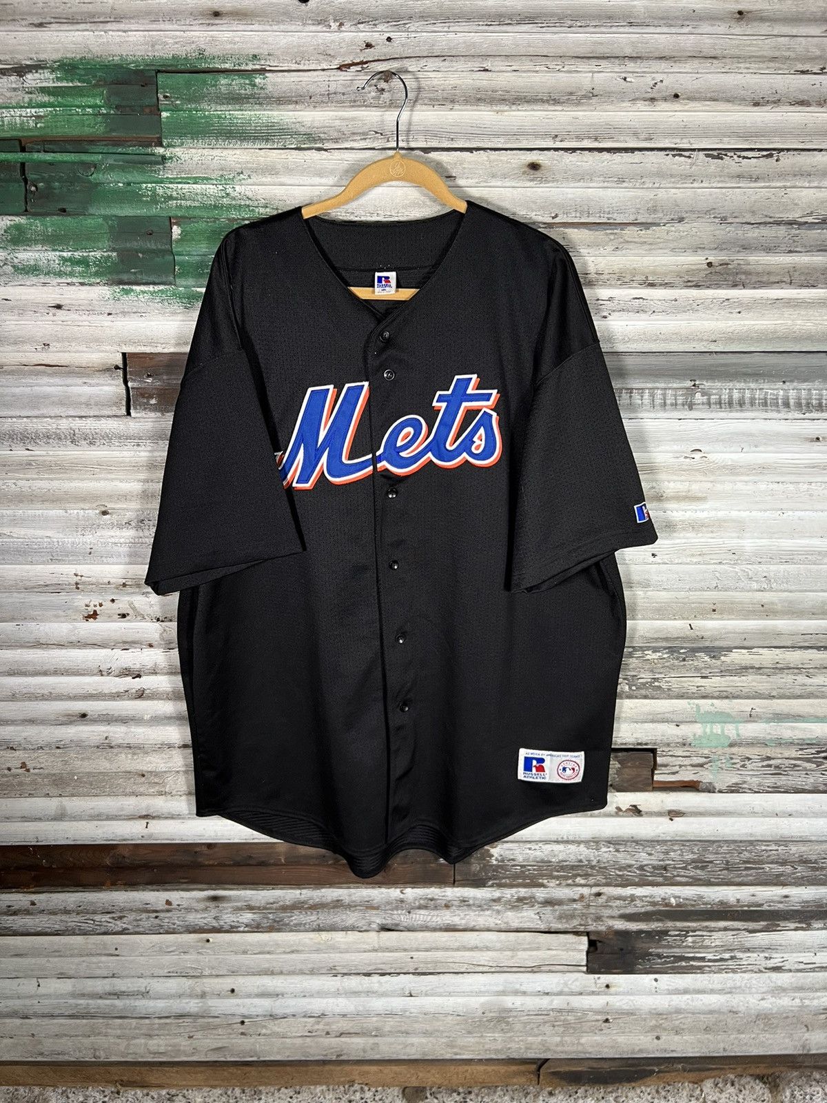 DEADSTOCK VINTAGE NEW YORK METS RUSSELL ATHLETIC JERSEY XL - Primetime