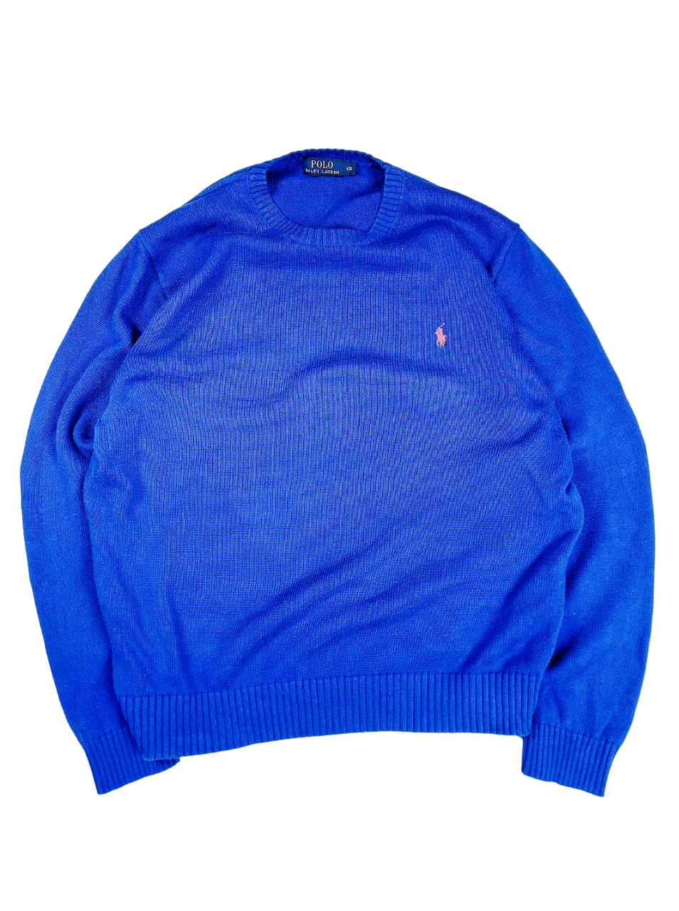 image of Vintage Polo By Ralph Laurent Sweater in Blue, Men's (Size XL)