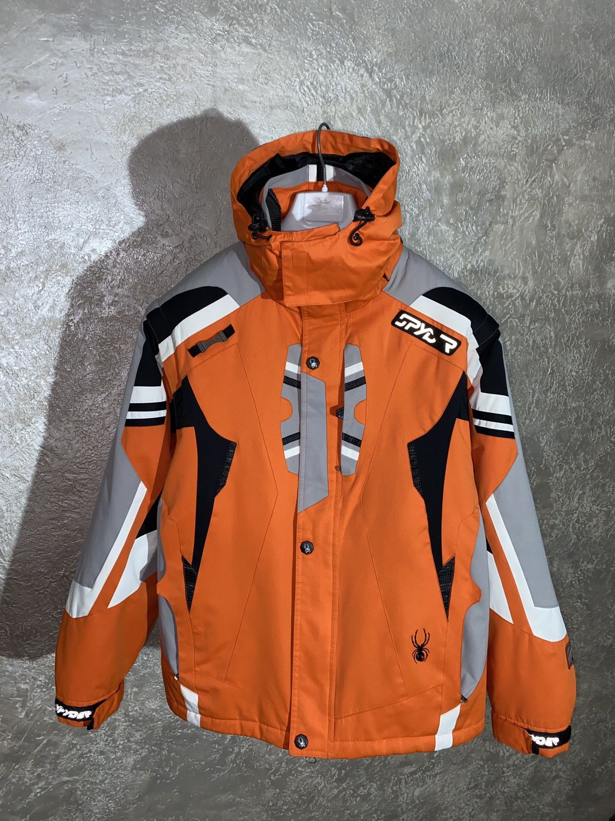 image of VTG 90's Spyder Crazy Transformer Ski Jacket Vest Y2K in Orange, Men's (Size Medium)