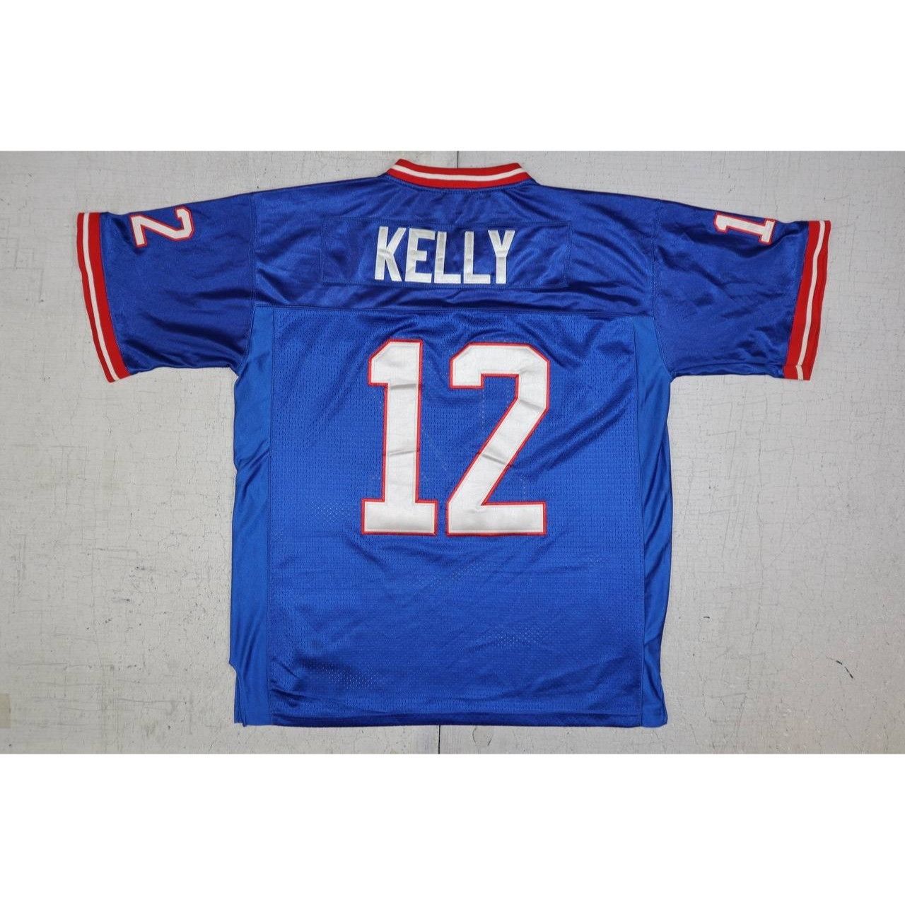 Mitchell & Ness Jim Kelly #12 Mitchell & Ness Buffalo Bills Men's Throwback Size US M / EU 48-50 / 2 - 2 Thumbnail