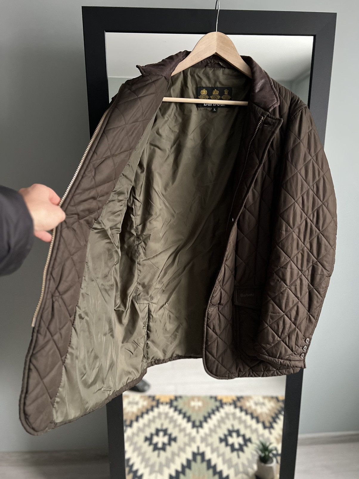 Barbour Barbour Vintage Quilted Jacket Size US XL / EU 56 / 4 - 4 Thumbnail
