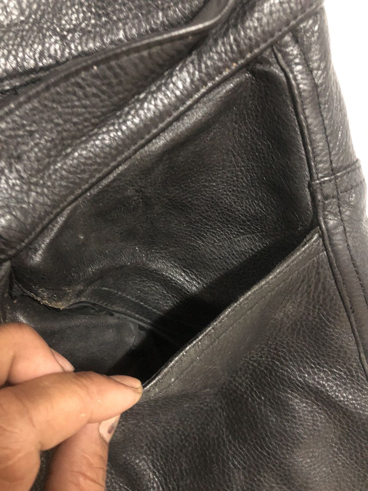 Japanese Brand Vintage 90’s Outlaw Tokyo Japan leather pants Size US 34 / EU 50 - 7 Thumbnail