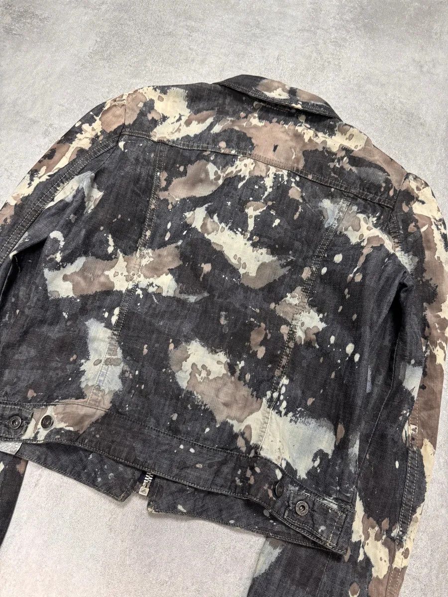 Diesel 2000s Diesel Dirty Bleached Dyed Cropped Jacket Size S / US 4 / IT 40 - 3 Thumbnail