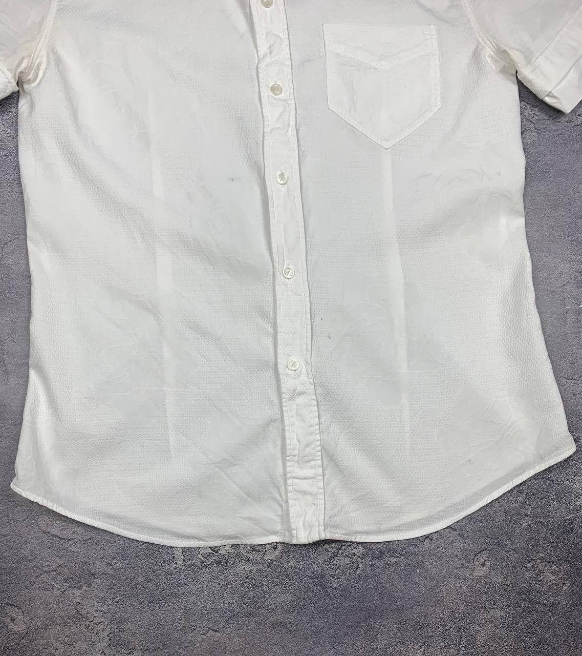 Versace Jeans Couture Versace Jeans VJC Men's White Short Sleeve Button Up Shirt Size US L / EU 52-54 / 3 - 7 Thumbnail