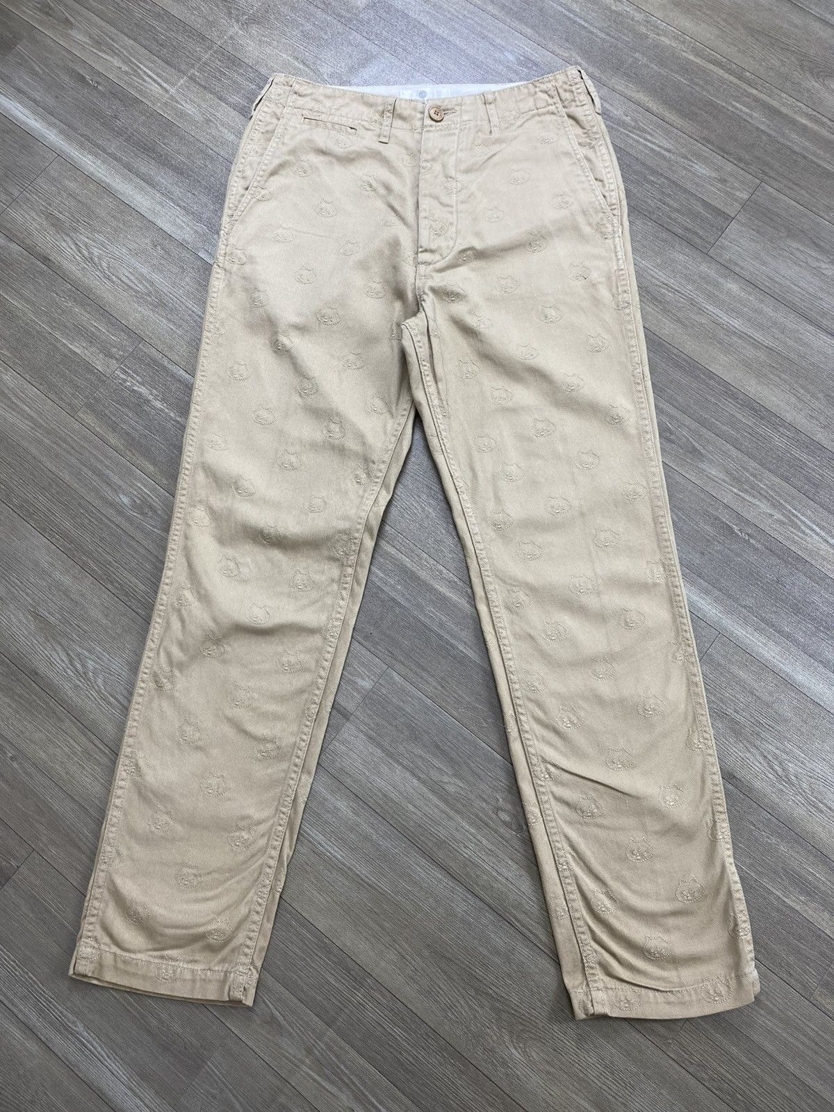 Ne-Net Vintage Nenet Issey Miyake Full Embroidery Logo Casual Pants Size US 28 / EU 44 - 1 Thumbnail