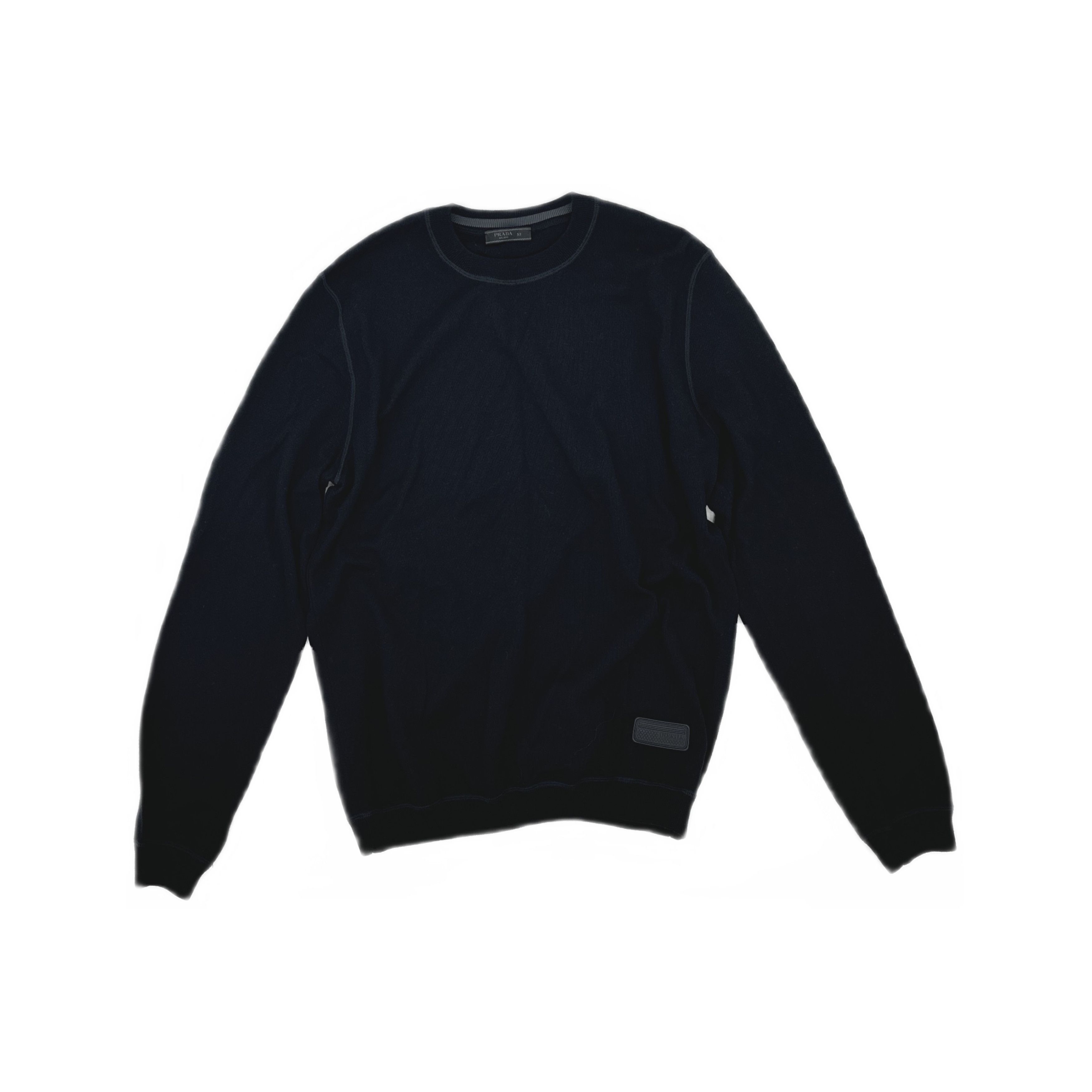 Prada Prada Logo Patch Knit Sweater Size 52 Size US L / EU 52-54 / 3 - 1 Thumbnail