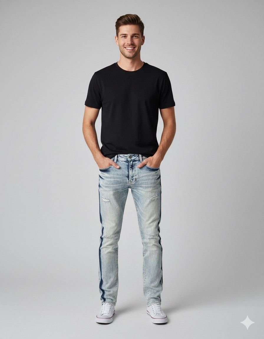 semanticdesign 🔥Semantic Design Stretch Distressed Denim Size US 29 - 1 Thumbnail