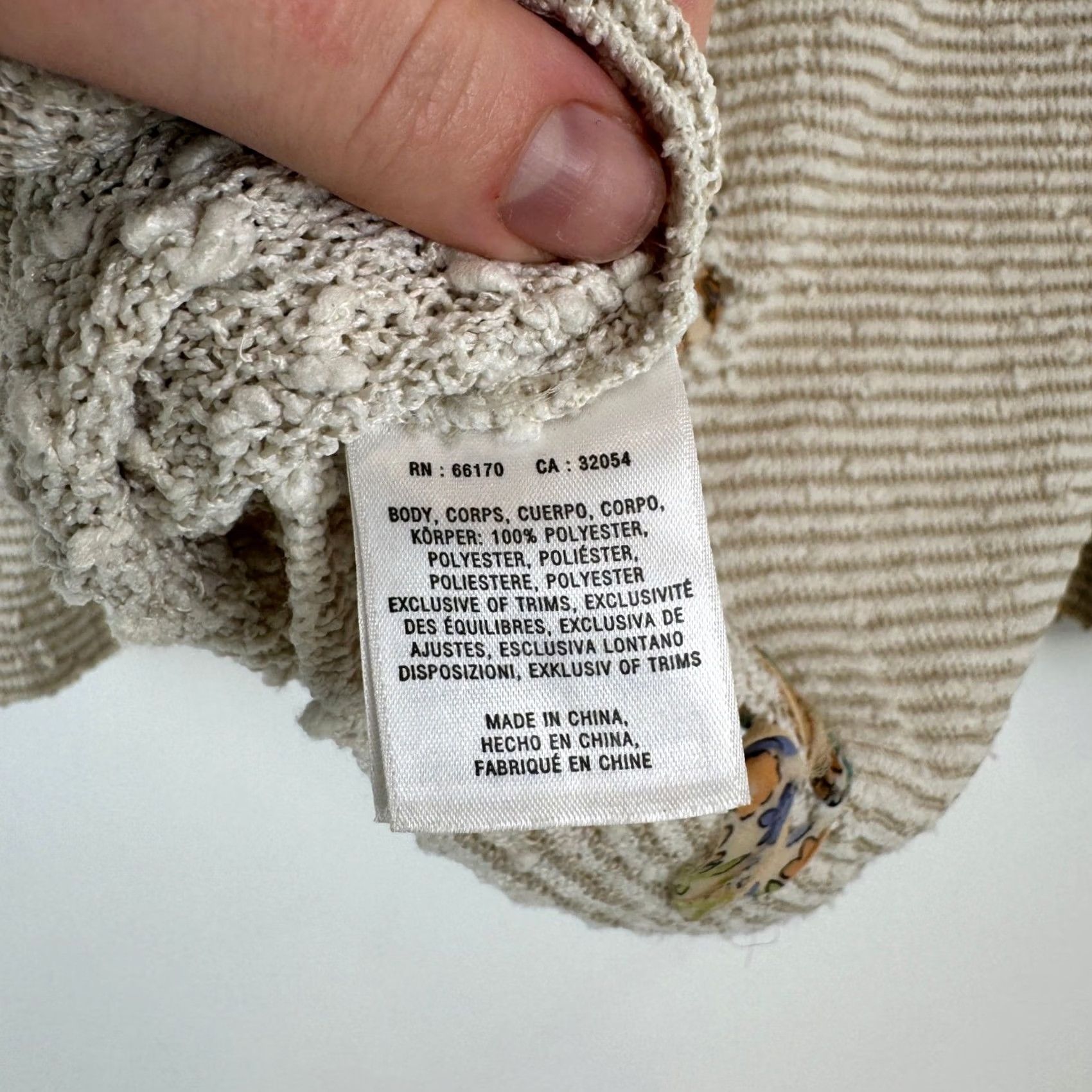 Anthropologie Anthropologie Akemi Kin Pullover Sweater XS Beige Embellishment Size XS / US 0-2 / IT 36-38 - 7 Thumbnail