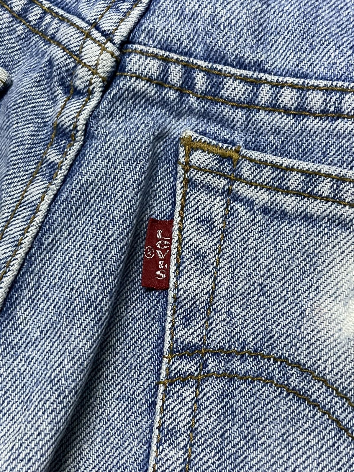 Levi's × Vintage Vintage Levis 606-0217 Tapered Cut Distressed Jeans Size US 32 / EU 48 - 12 Thumbnail