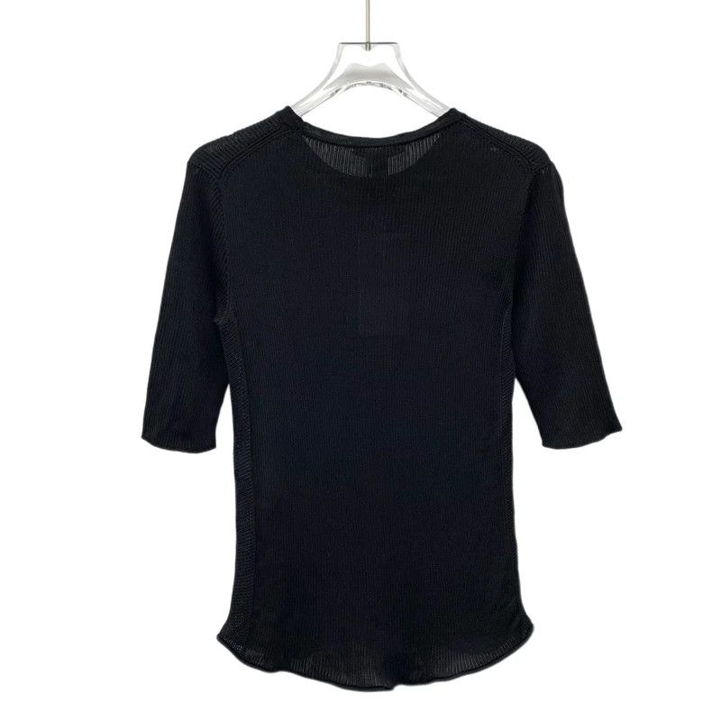 Louis Vuitton Louis Vuitton Crewneck Half Sleeve Sweater in Black Embroi Size S / US 4 / IT 40 - 2 Thumbnail