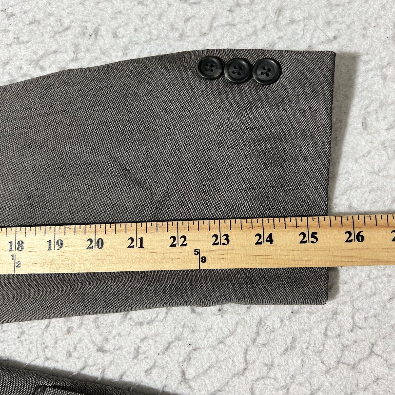 Vintage Vintage Kasper 42L Wool Suit Jacket Gray Career Coat Canada Size 42L - 12 Thumbnail