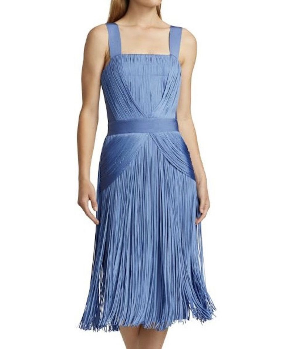 Herve Leger Hervé Léger Marion Fringe Dress size L Size L / US 10 / IT 46 - 2 Thumbnail