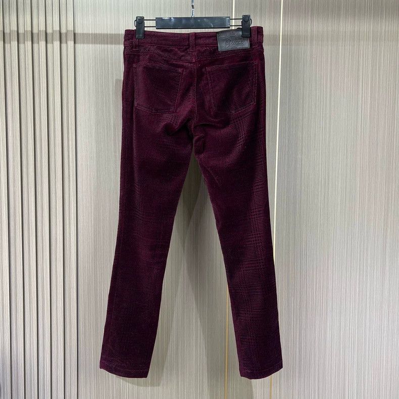 Gucci Gucci Burgundy corduroy trousers 2504-Nextarrow Size US 38 / EU 54 - 2 Thumbnail