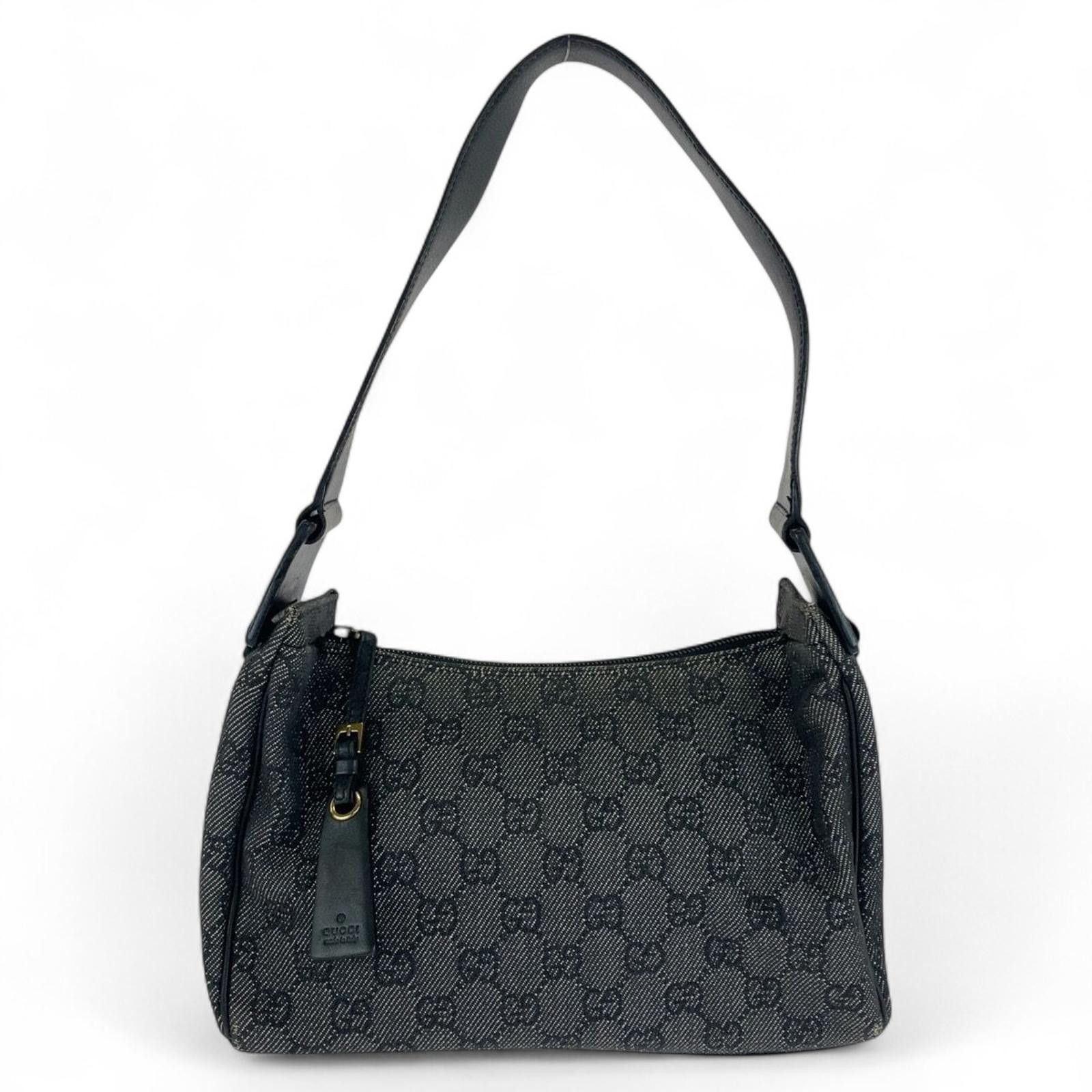 Gucci Gucci - Black Monogram Canvas Shoulder Bag Size ONE SIZE - 5 Thumbnail