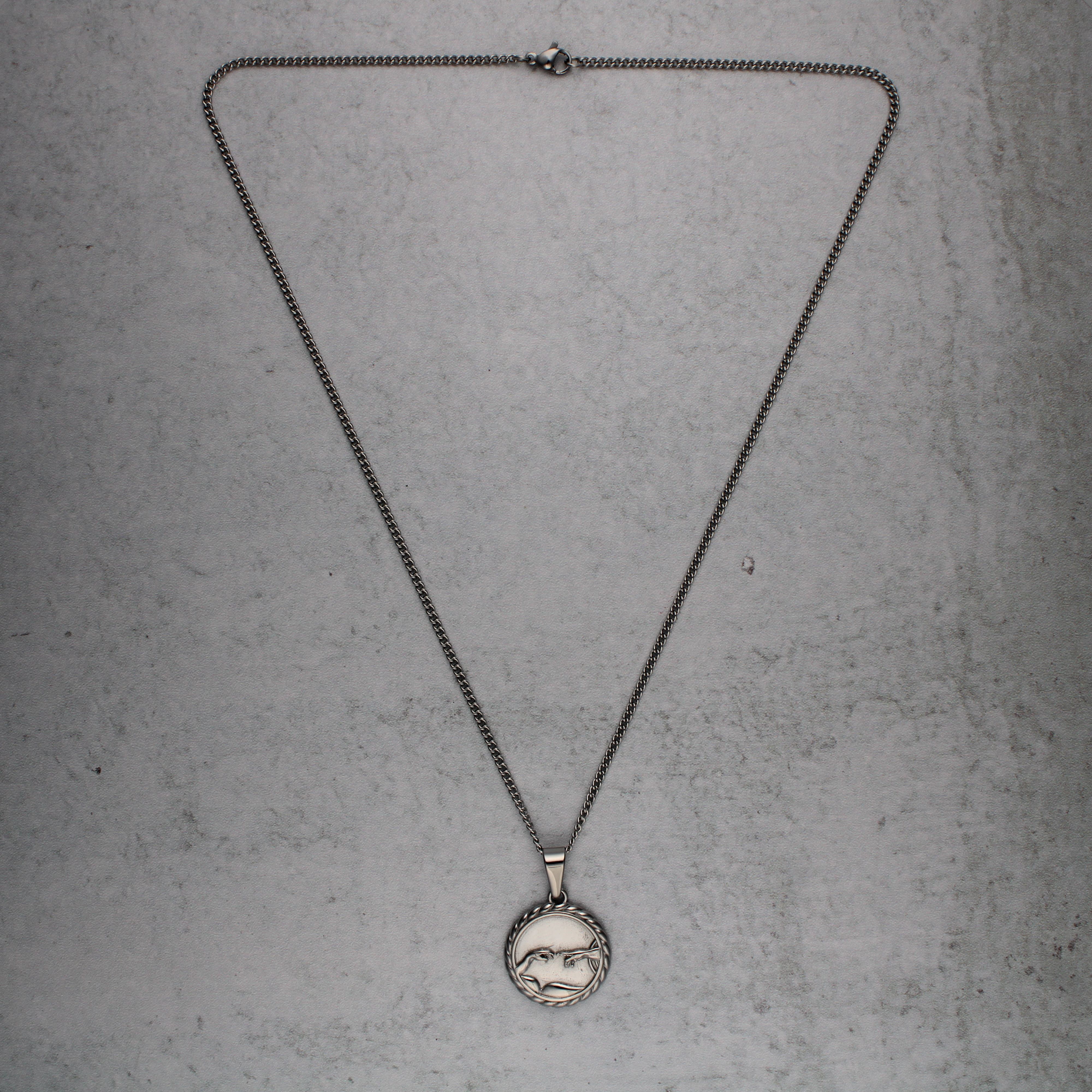 Jewelry Silver Creation of Adam Pendant Chain Necklace Size ONE SIZE - 4 Thumbnail