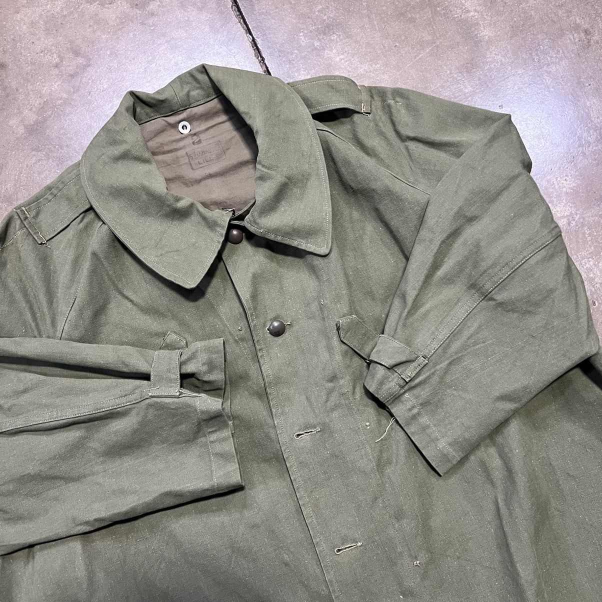 Vintage Vintage 50s 60s French Military Motorcycle Trench Coat Long Size US L / EU 52-54 / 3 - 4 Thumbnail