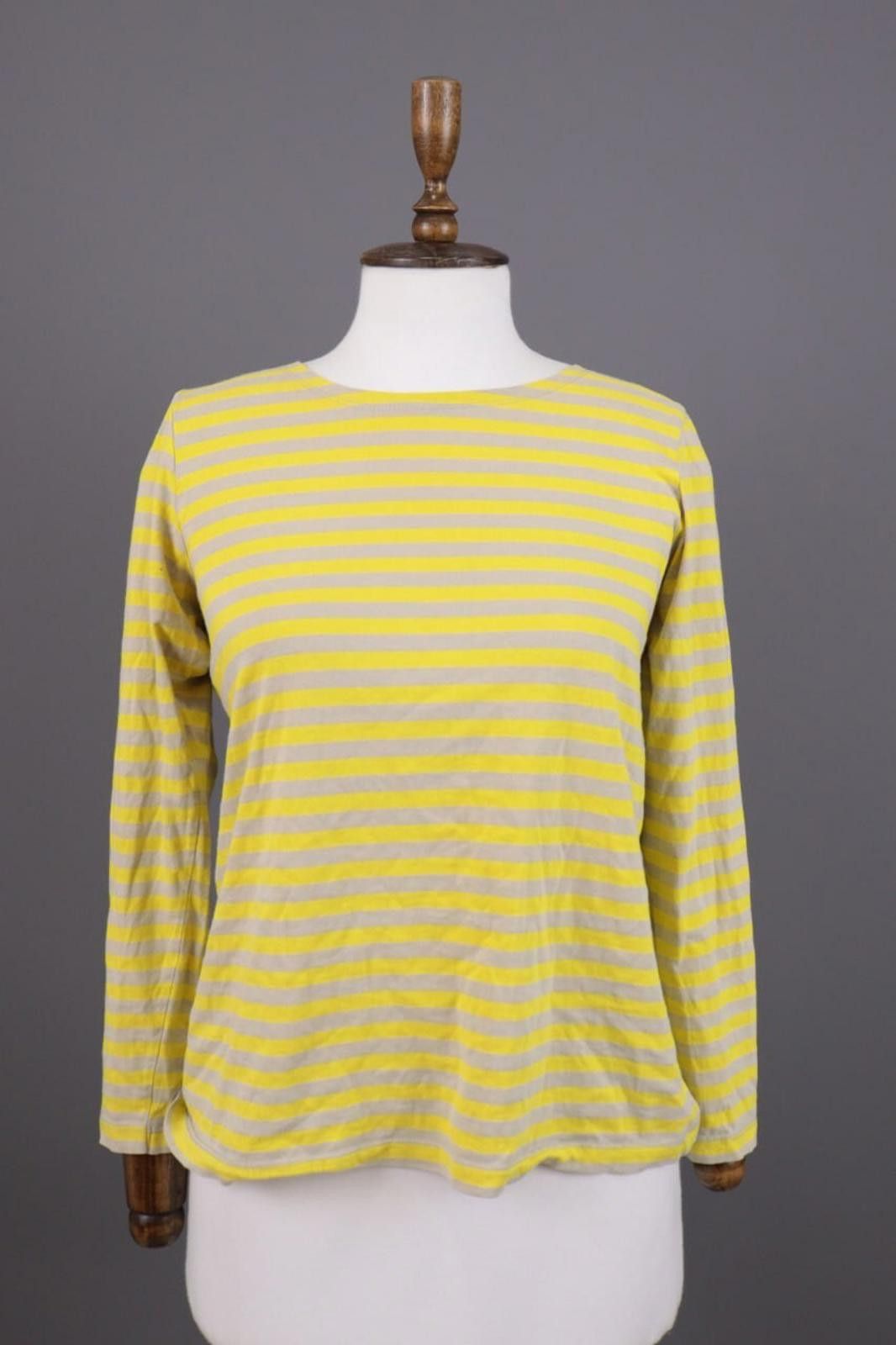Designer Gudrun Sjorden Yellow Striped Tunic Shirt Size Size S Size M / US 6-8 / IT 42-44 - 1 Thumbnail