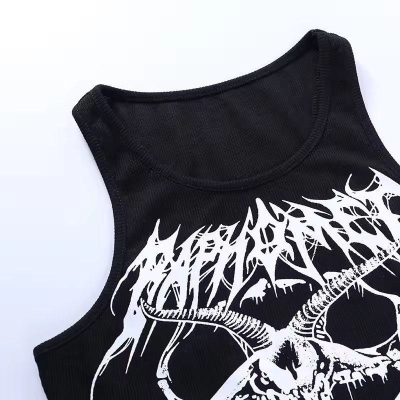 Japanese Brand Amazing Y2K Goth Crop Top Size M / US 6-8 / IT 42-44 - 6 Thumbnail