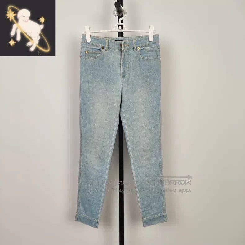 Louis Vuitton Louis Vuitton Light blue washed and worn jeans Size 36" / US 14 / IT 50 - 1 Thumbnail
