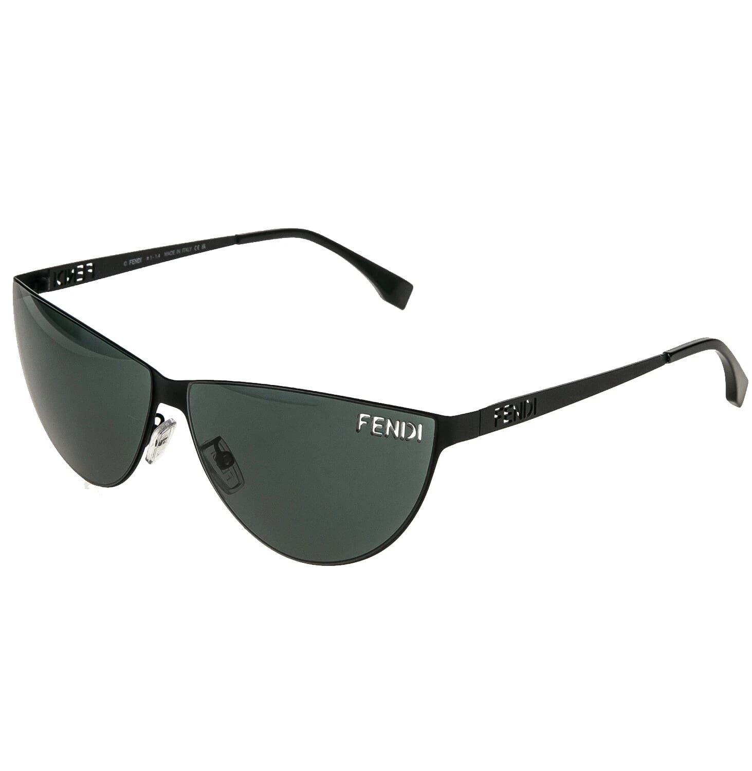 Fendi FENDI CUT OUT 40138 Matte Black Logo Wrap Mask FE40138U Size ONE SIZE - 4 Thumbnail