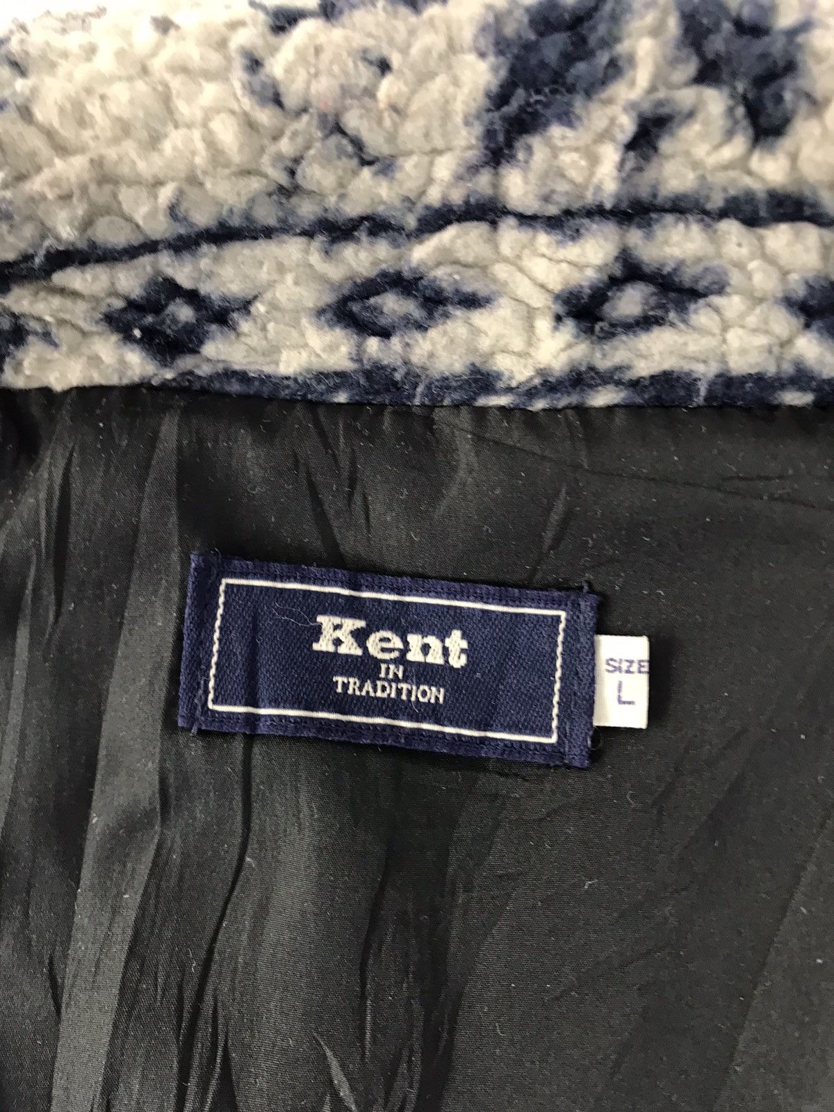 Japanese Brand Vintage Kent In Tradition Fleece Sherpa Zip Up Jacket Size US L / EU 52-54 / 3 - 6 Thumbnail