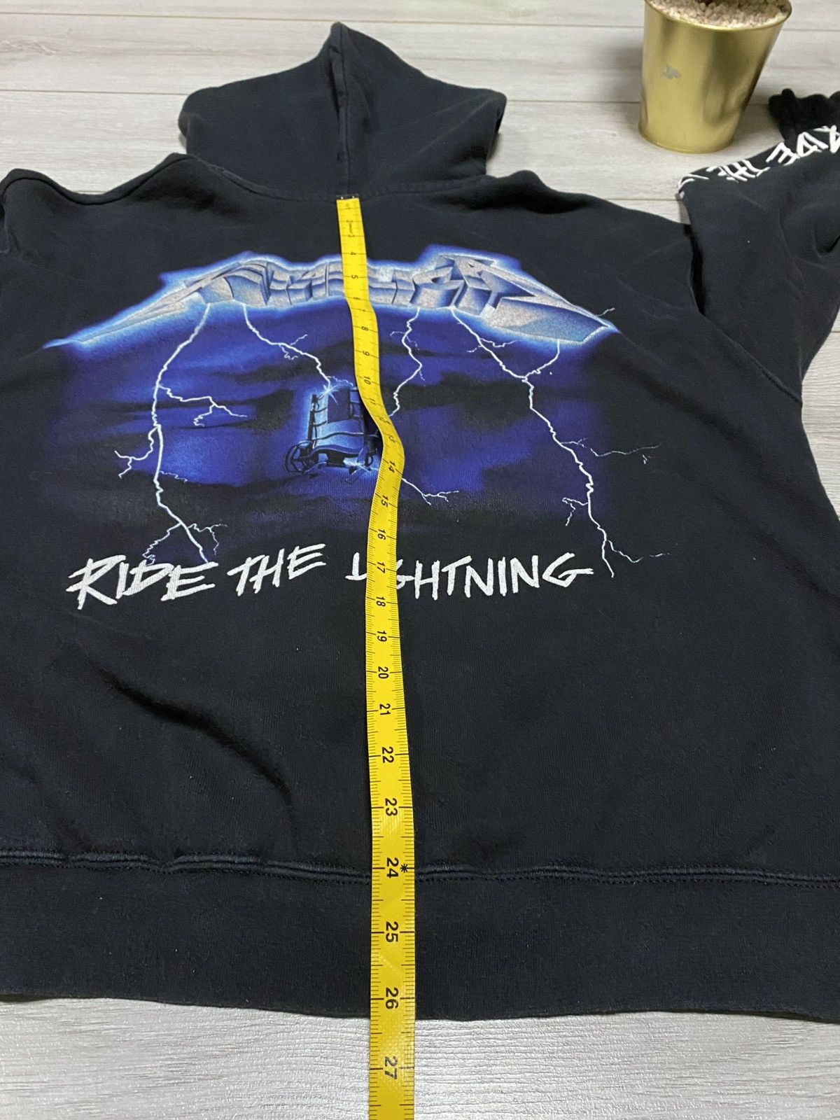 Metallica Metallica Ride the lightning zip hoodie vintage Size US XL / EU 56 / 4 - 8 Thumbnail