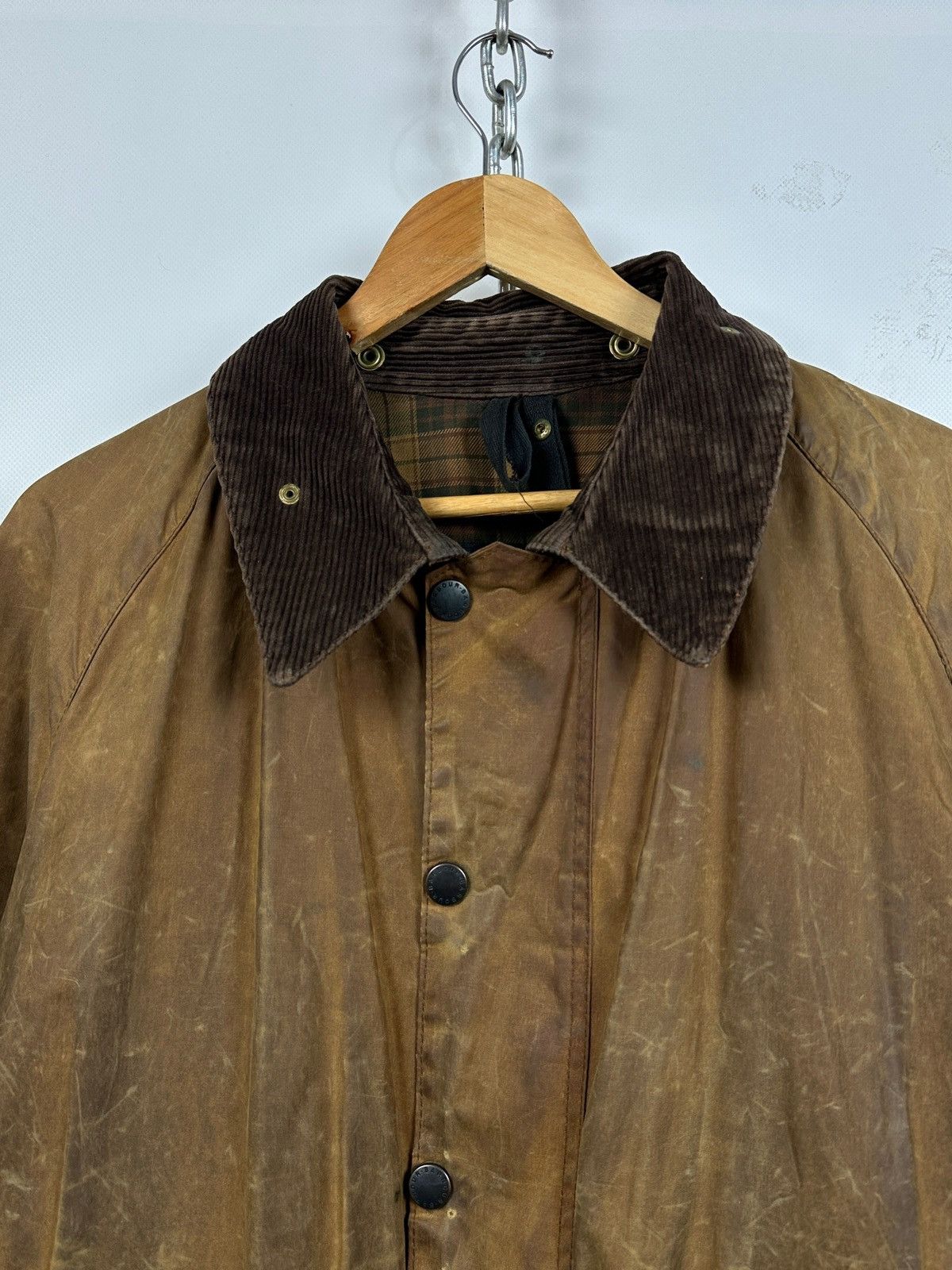 Barbour Vintage Barbour Beaufort Olive Brown Waxed Coat Jacket Size US XXL / EU 58 / 5 - 9 Thumbnail