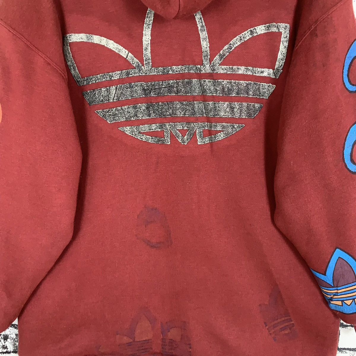 Adidas Vintage 90s Adidas Art Sherpa Hoodie Jacket Size US M / EU 48-50 / 2 - 9 Thumbnail