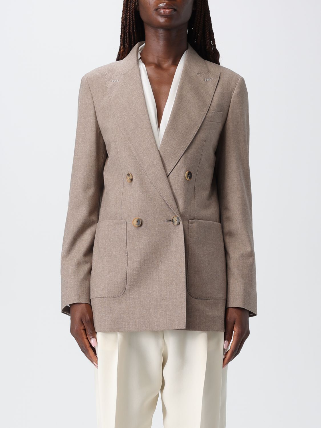 Max Mara Max Mara Jacket Woman Beige Size M / US 6-8 / IT 42-44 - 1 Thumbnail