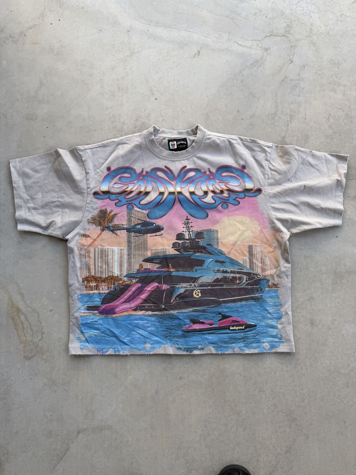 Godspeed Godspeed Memento Vivere Tee – Stone Wash Small Brand New Size US S / EU 44-46 / 1 - 1 Thumbnail