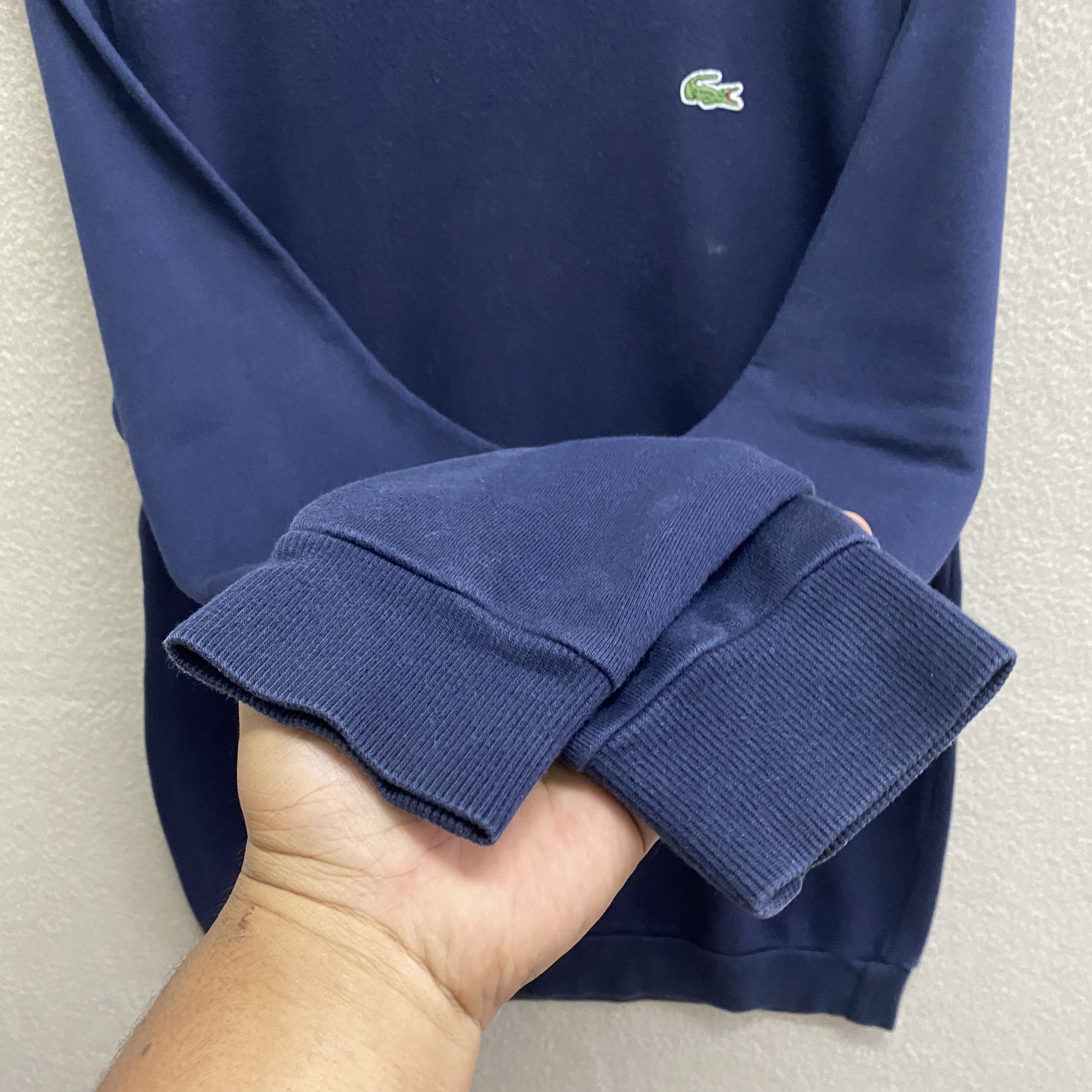 Japanese Brand × Lacoste × Vintage Vintage Lacoste L!ve Navy Sweatshirt Size US L / EU 52-54 / 3 - 4 Thumbnail