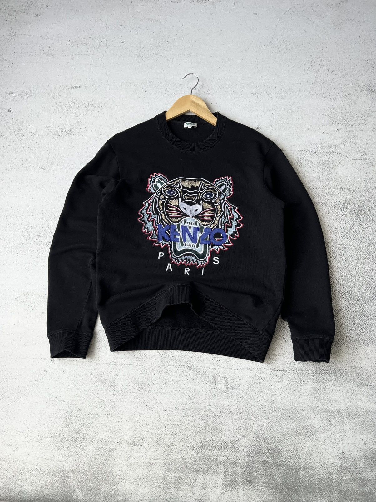 🐯 Kenzo Black Tiger Sweatshirt Size M