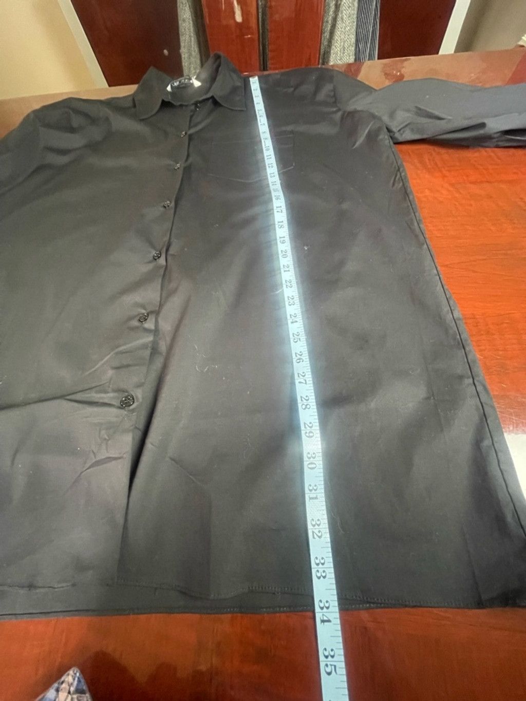 Zara ZARA Black Oversized Poplin Button Down Shirt L Batwing Slv Size L / US 10 / IT 46 - 6 Thumbnail