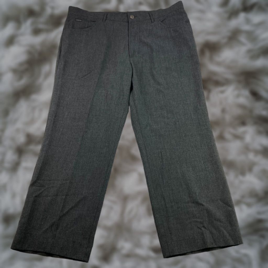 Vintage ALBERTO Men’s Dress Pants Flat Front Comfort Fit Dark Gray 38x26 Regular Waist 38 Inseam 26 Pants Mens Dress Pants Gray Flat Front Comfort Fit 38x26 Size US 38 / EU 54 - 1 Thumbnail