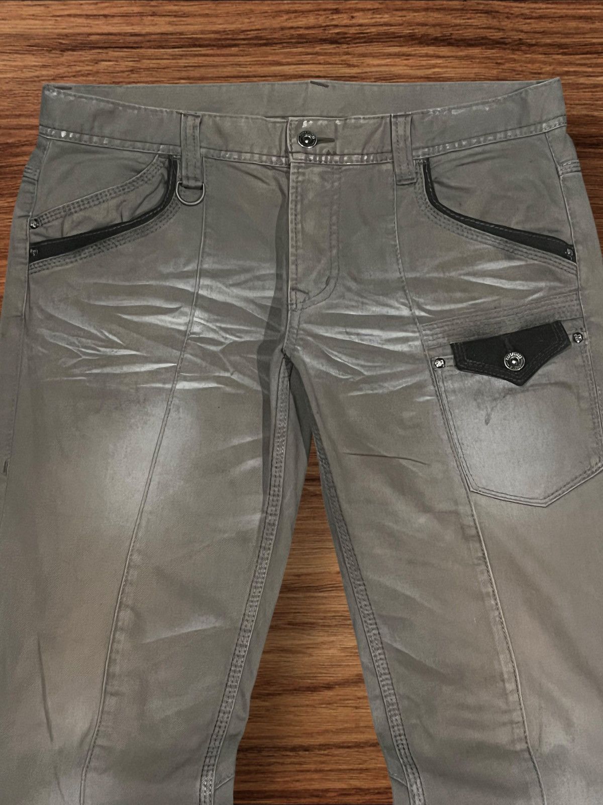 If Six Was Nine × Le Grande Bleu (L.G.B.) × Nicole Club Vintage Nicole Club Hideaways Clawmark Flare Style Pants Size US 34 / EU 50 - 4 Thumbnail