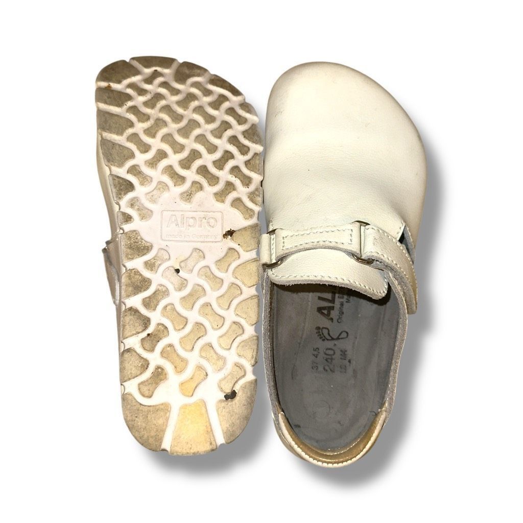 Birkenstock Birkenstock Alpro G500 Clog Mule in White Leather Sz 6 Size US 6 / IT 36 - 9 Thumbnail