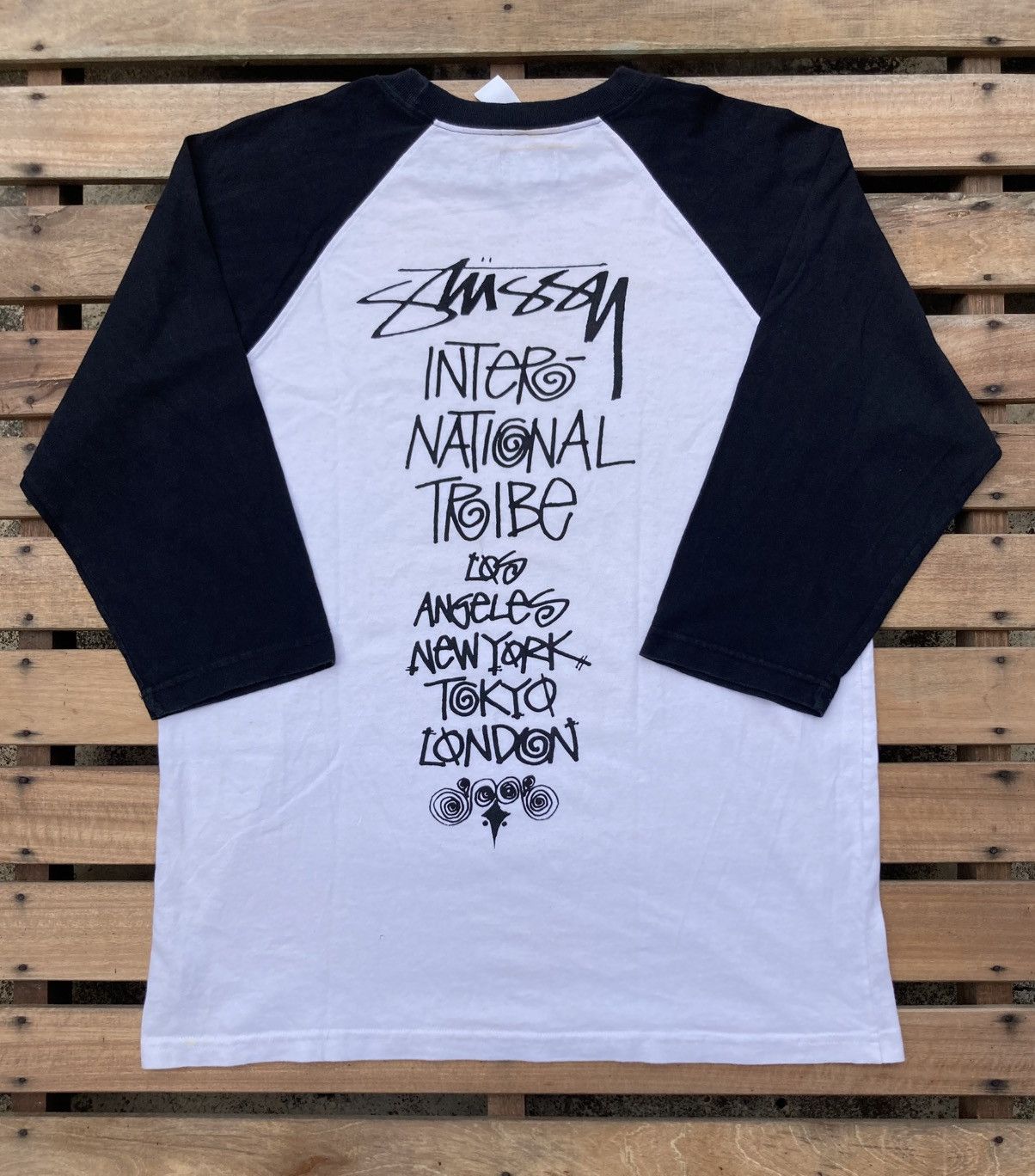Stussy Vintage Stussy Baseball Tee Raglan Backhit Shirt Size US L / EU 52-54 / 3 - 11 Thumbnail