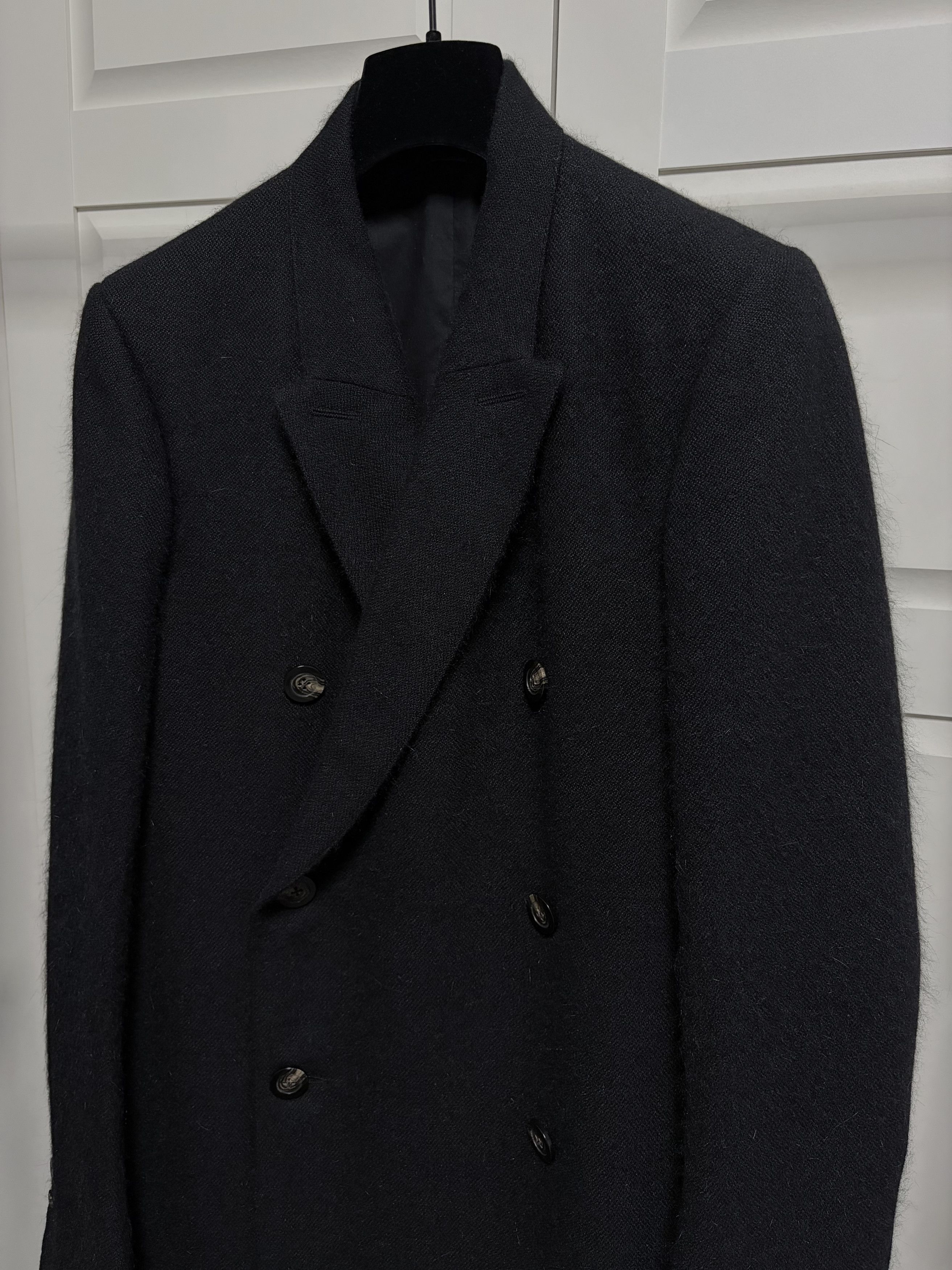 Rick Owens Rick Owens JMF Coat in Black Mohair Angora Size US M / EU 48-50 / 2 - 3 Thumbnail