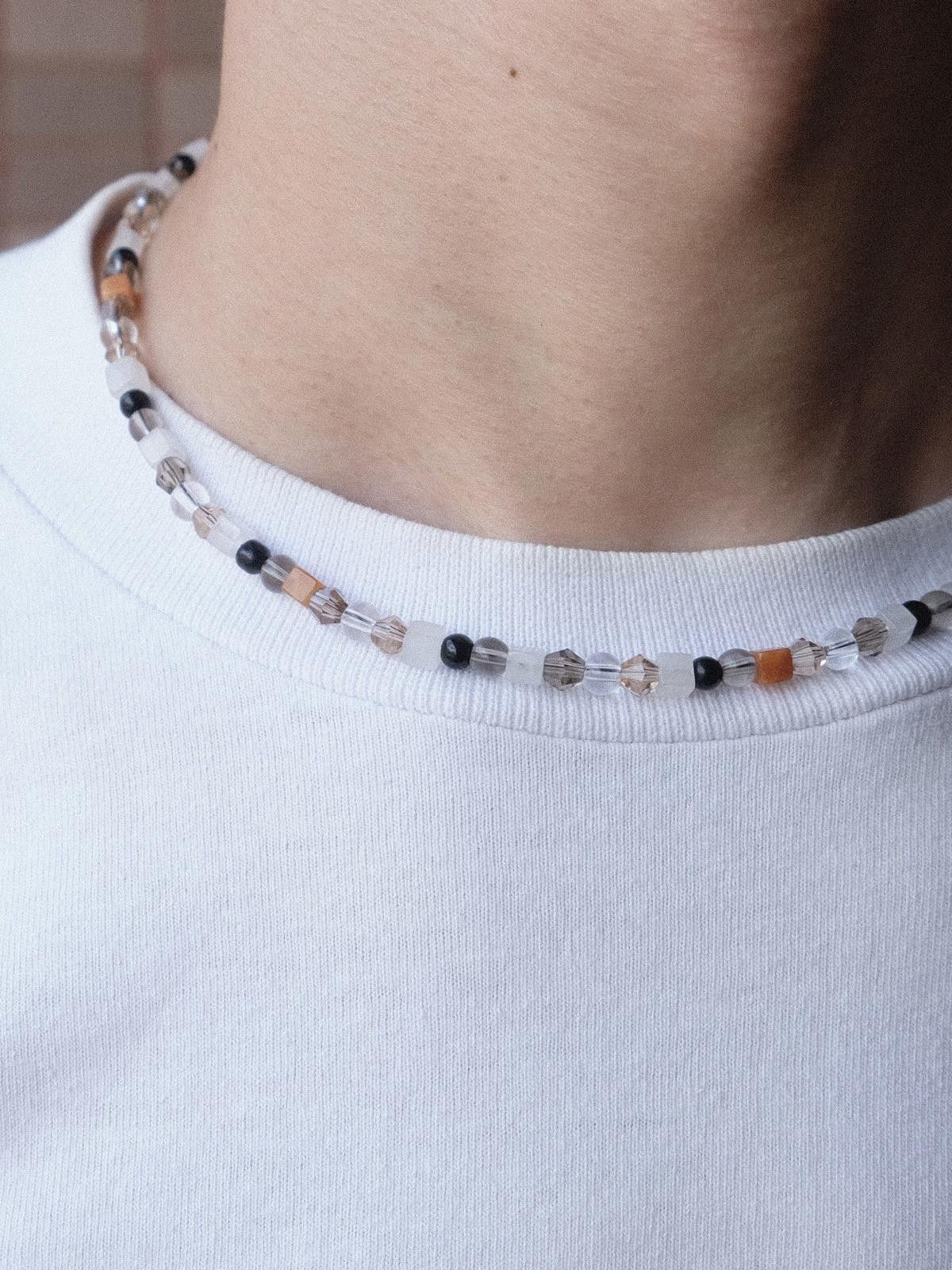 Handmade Chalcedon Glass Beads Handmade Beaded Necklace 16.1in Size ONE SIZE - 3 Thumbnail