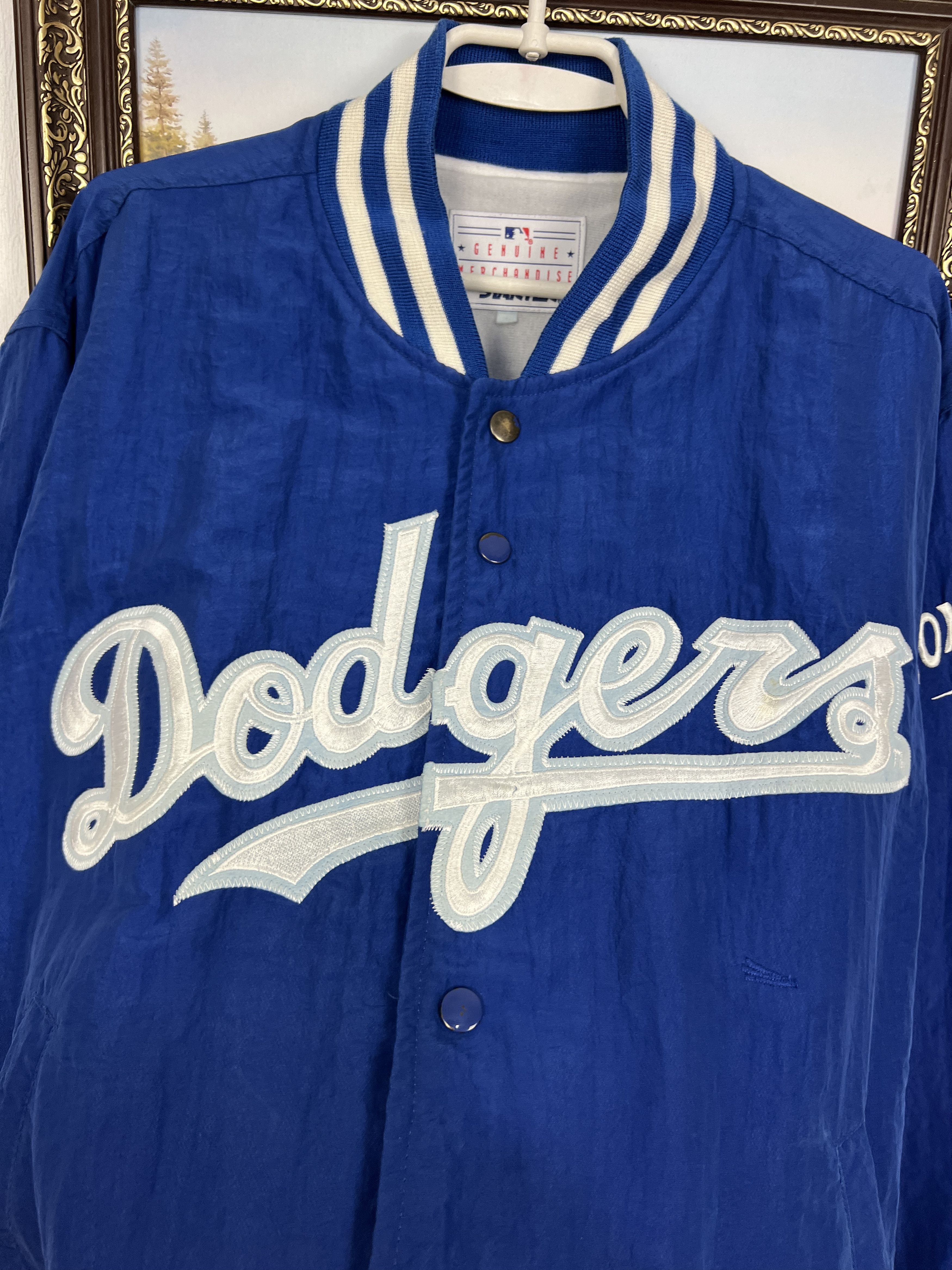 Starter Vintage 90s LA Dodgers Starter Bomber Jacket MLB Blue Mens Size US XL / EU 56 / 4 - 3 Thumbnail