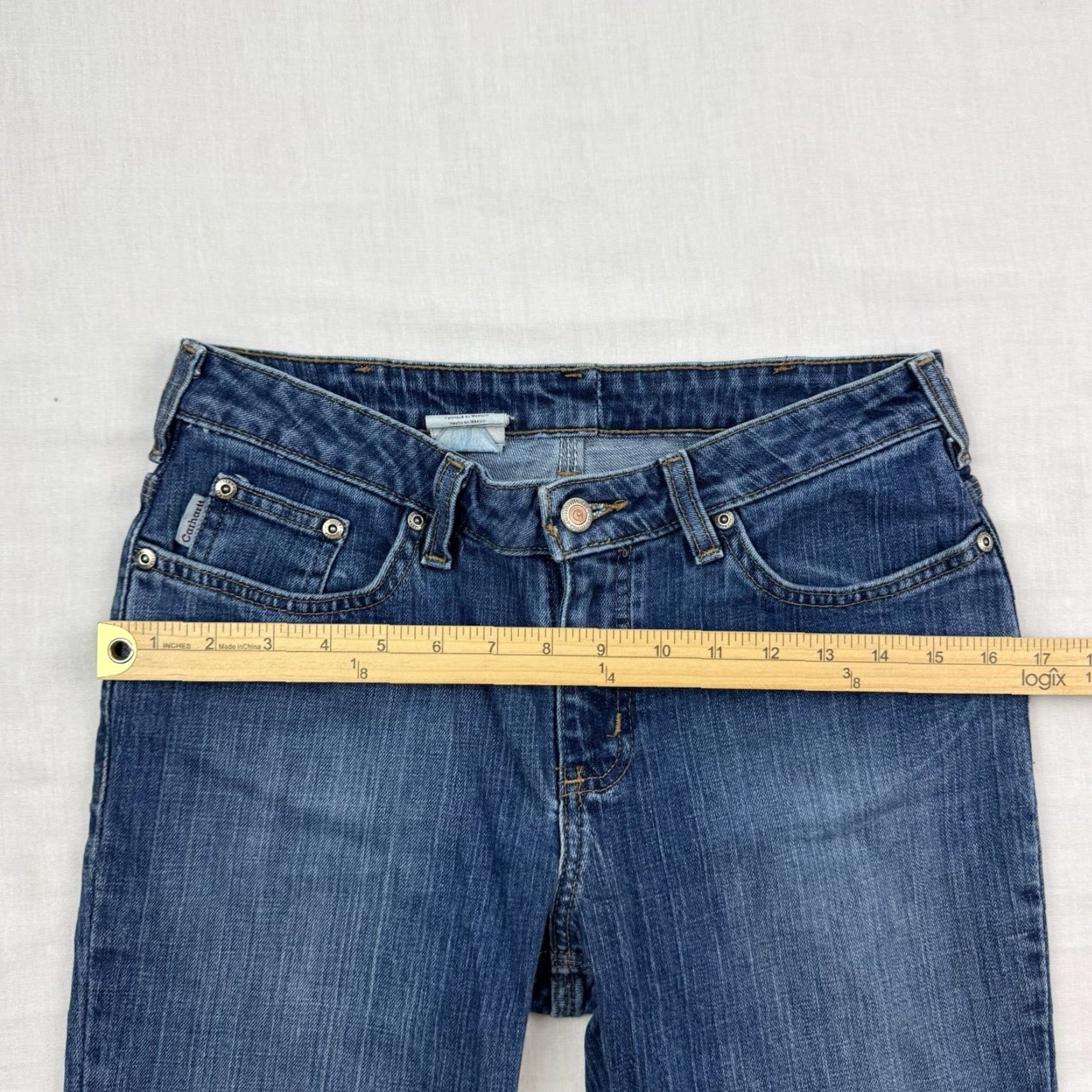 Carhartt VINTAGE Carhartt Jeans Womens 6 Blue Bootcut Traditional Fit Hipster Farm Y2K Size 28" / US 6 / IT 42 - 7 Thumbnail