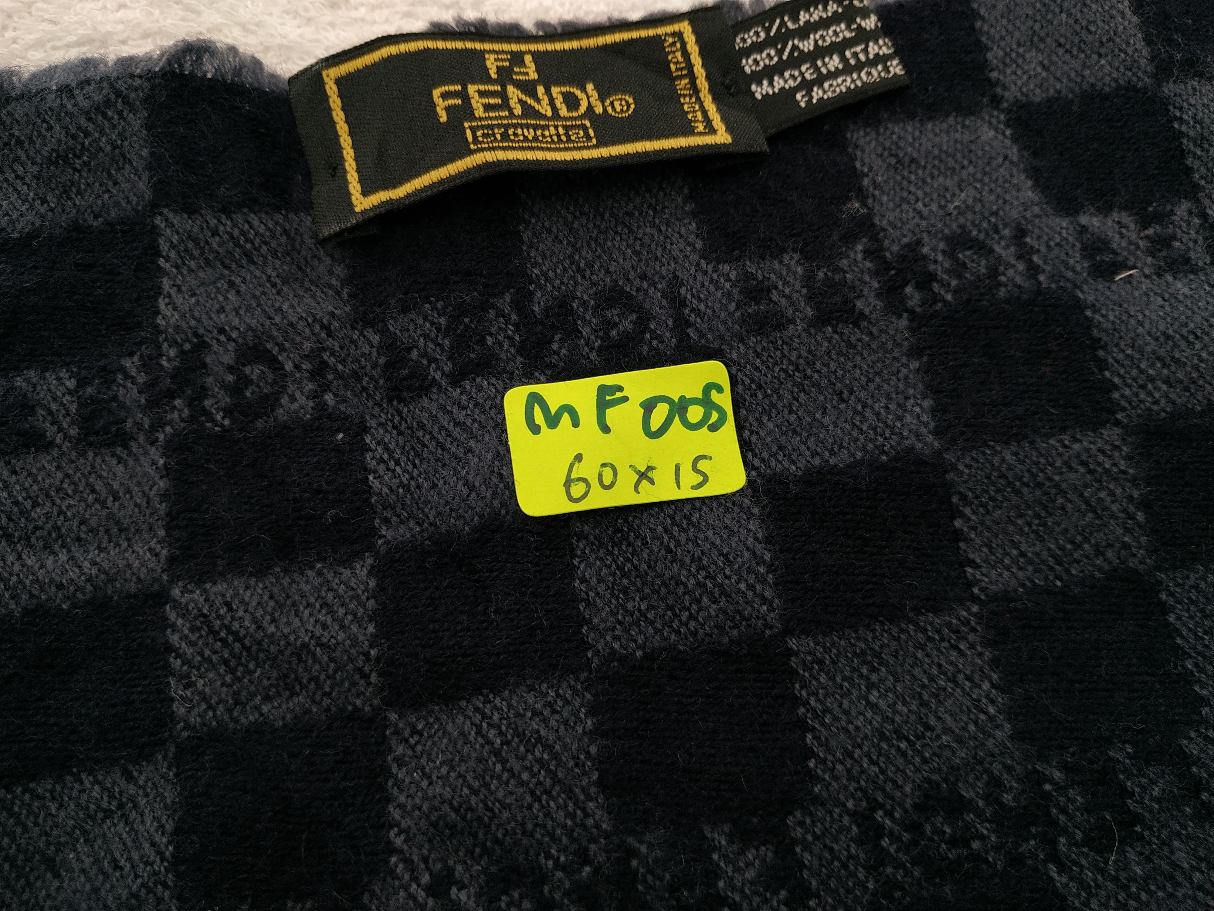 Fendi Vintage Fendi Wool Scarf/Muffler/Neckwear MF005 Size ONE SIZE - 6 Thumbnail