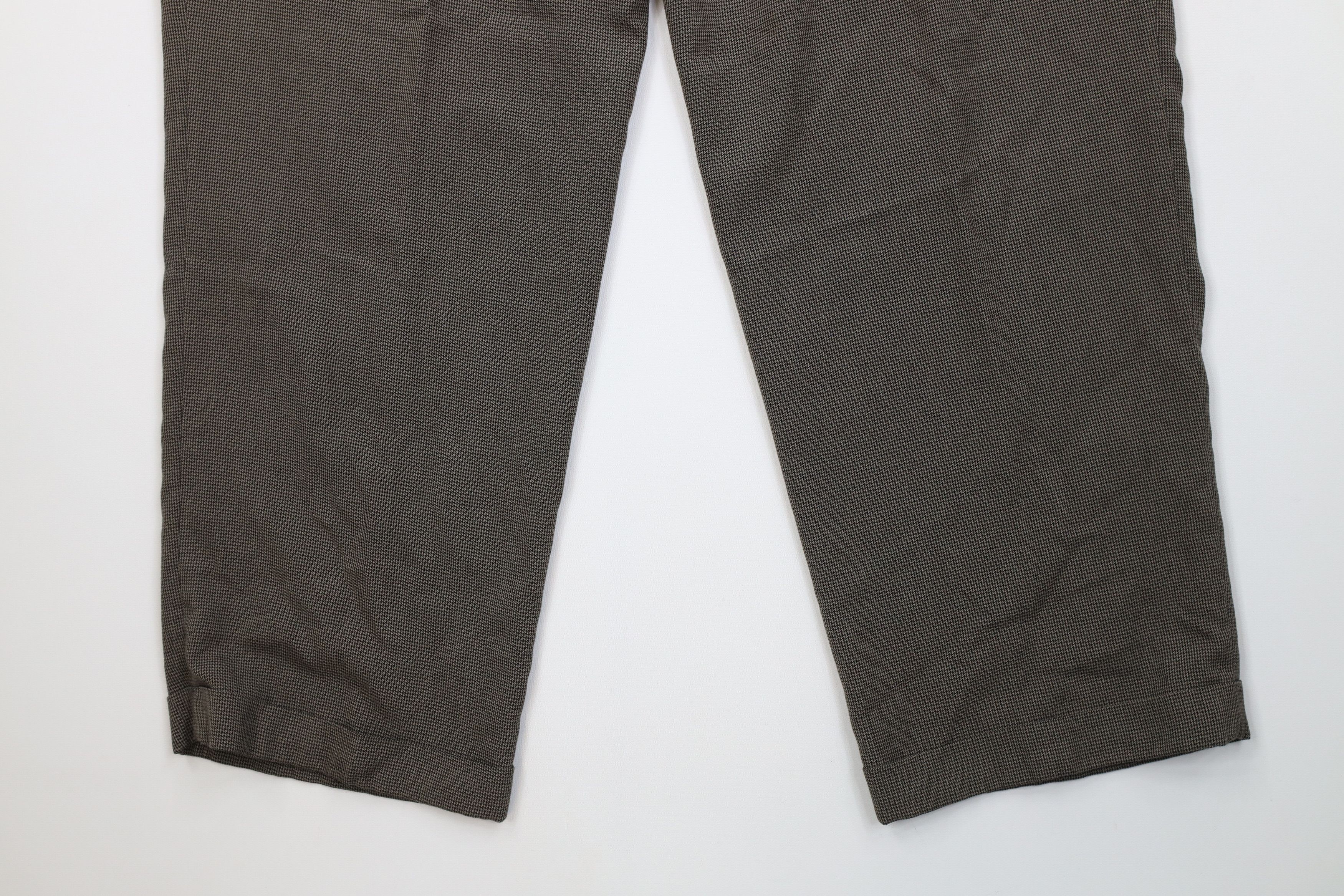 Vintage Vintage 90s Streetwear Houndstooth Wide Leg Chino Pants Size US 34 / EU 50 - 13 Thumbnail
