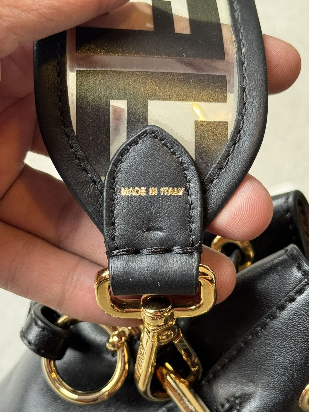 Fendi Fendi Mini Mon Tresor Leather Bucket Bag Size ONE SIZE - 6 Thumbnail