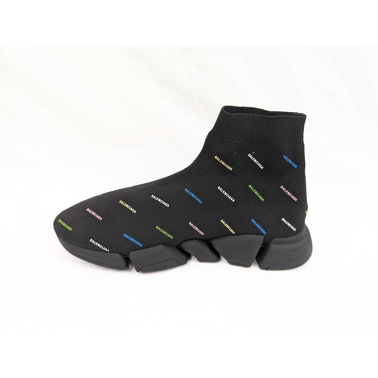 Balenciaga o1rshd1 Q:4/ Recycled Speed 2.0 Low-Top Sneakers Black Size US 12 / EU 45 - 10 Thumbnail