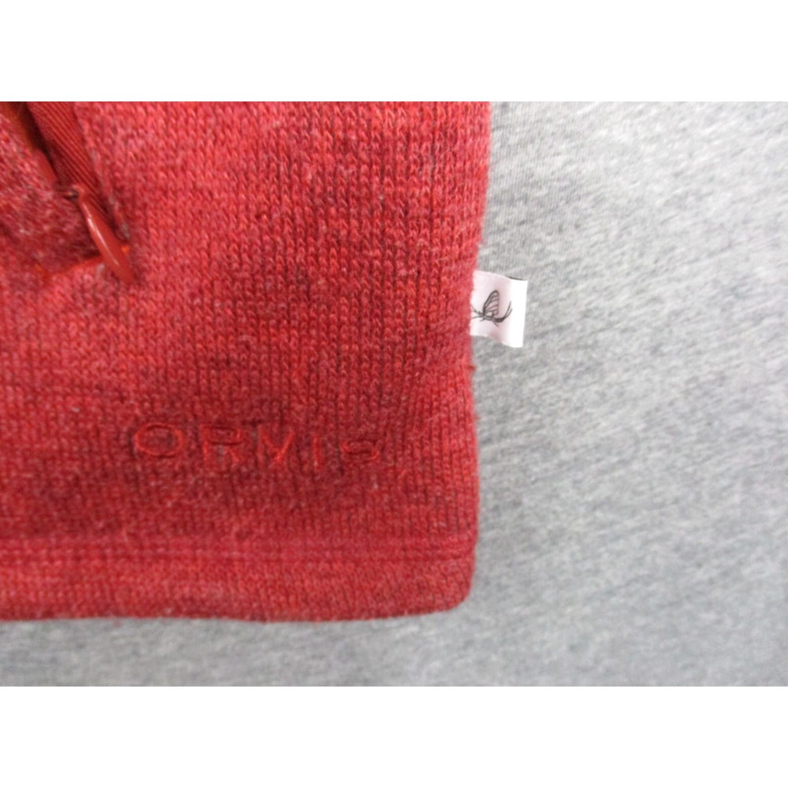 Orvis VINTAGE Orvis Vest Mens XL Red Wool Blend Full Zip Mock Neck Size US XL / EU 56 / 4 - 5 Thumbnail