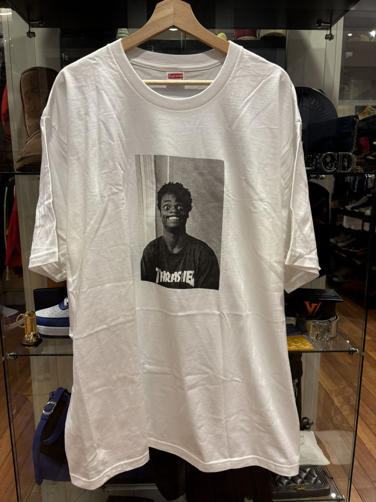 Supreme Supreme Thrasher Backwards Tee Size US XXL / EU 58 / 5 - 1 Thumbnail