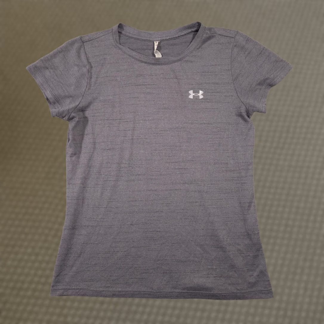 Under Armour Under Armour Shirt Womens Small Gray HeatGear Short Sleeve Athletic Training Size S / US 4 / IT 40 - 1 Thumbnail