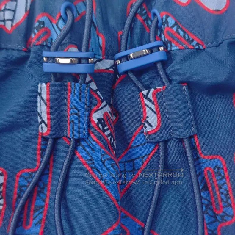 Hermes Hermes Blue Full Logo Drawstring Shorts Size 25" / US 0 / IT 36 - 8 Thumbnail