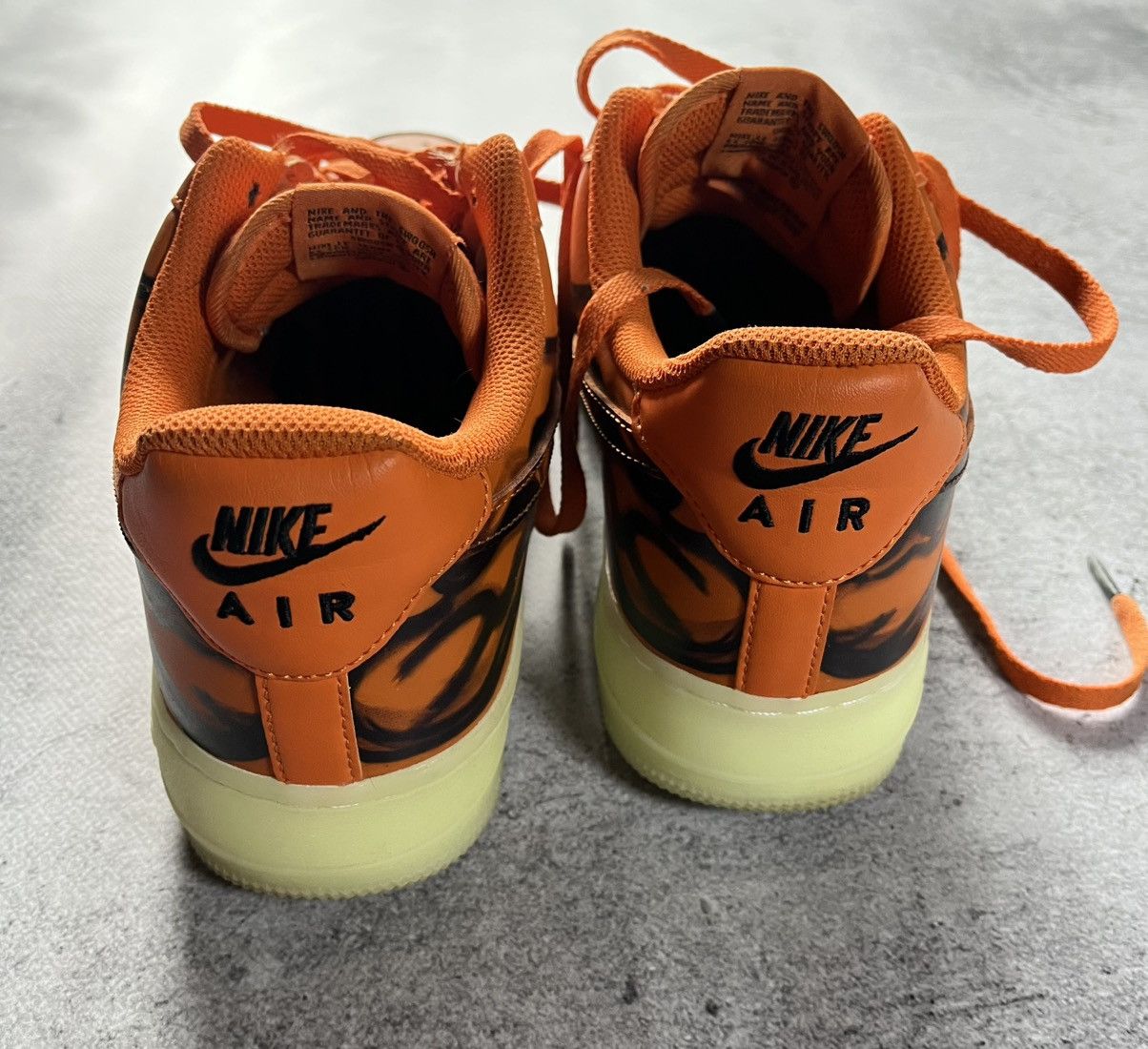 Nike Nike Air Force 1 Skeleton Orange — Rare Halloween Drop Size US 8 / EU 41 - 6 Thumbnail